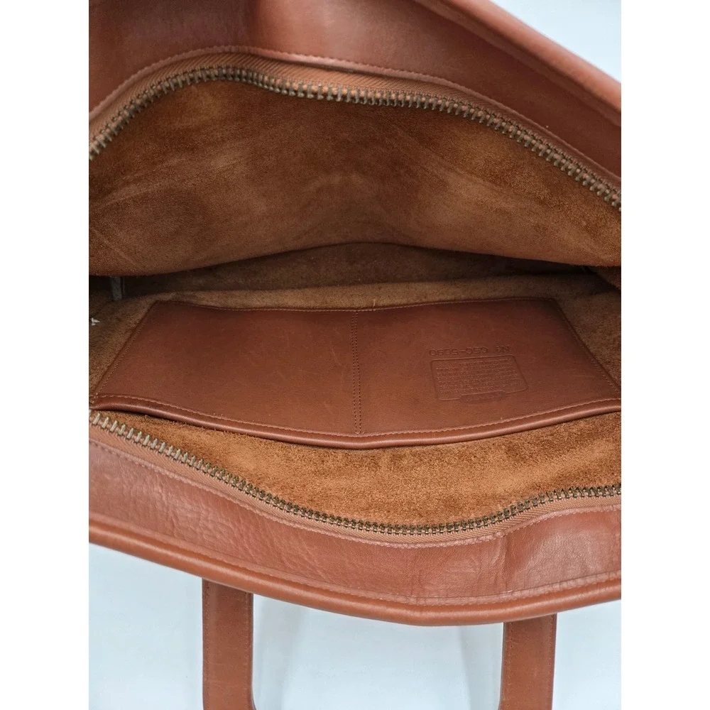 Vintage Coach Embassy Briefcase 5090‎ British Tan Leather Messenger Bag USA Made